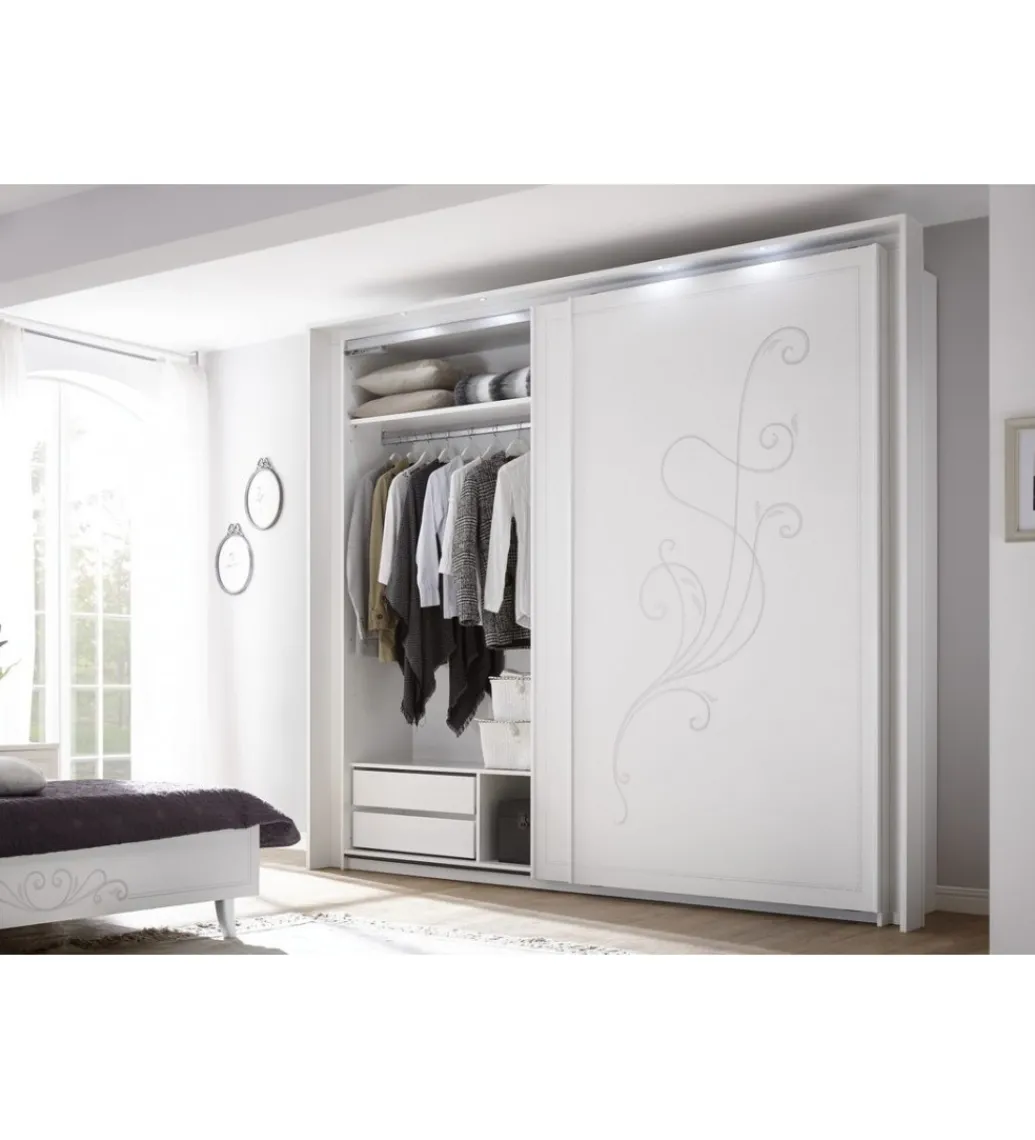 Szafa NIVEA 243 Cm X 230 Cm Biała Z Ozdobnym Nadrukiem*MCA Linia Włoska Sale