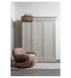 Szafa OLIVIA 212 cm drewno sosna szara*WOOOD Online