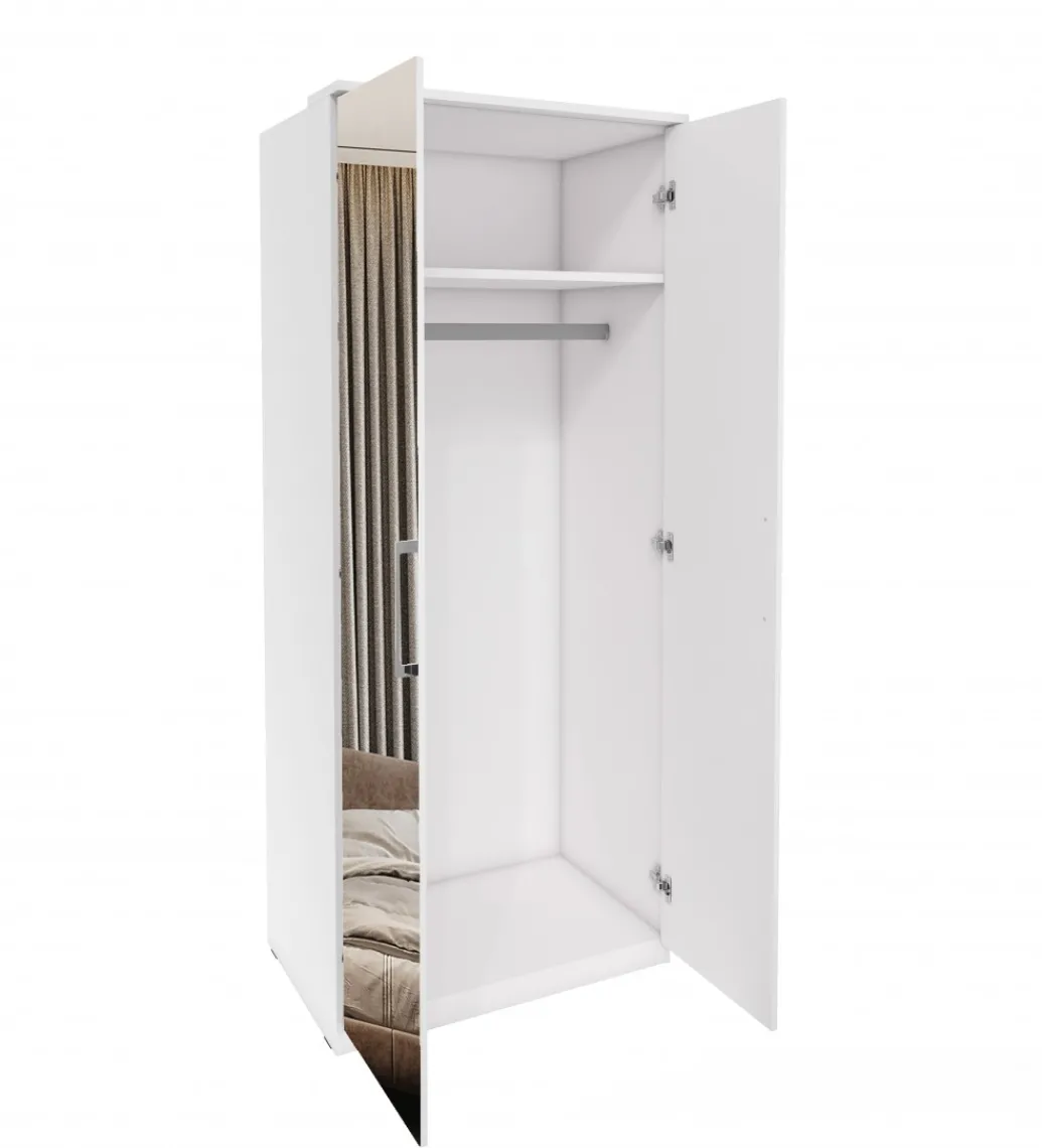 Szafa OPTIMA 90 cm biała z lustrami*Helvetia Online