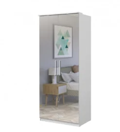 Szafa OPTIMA 90 cm biała z lustrami*Helvetia Online