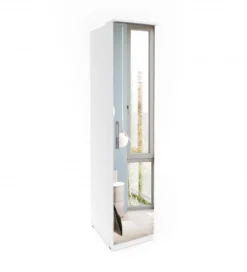 Szafa OPTIMA 45 cm biała z lustrem*Helvetia