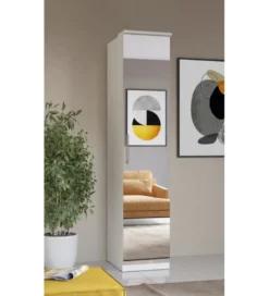 Szafa OPTIMA 45 cm biała z lustrem*Helvetia