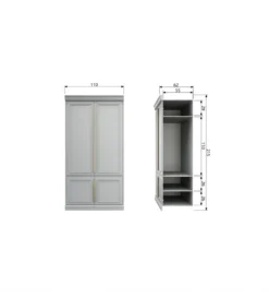 Szafa ORGANIZE 62 cm drewno sosny mist*WOOOD Outlet