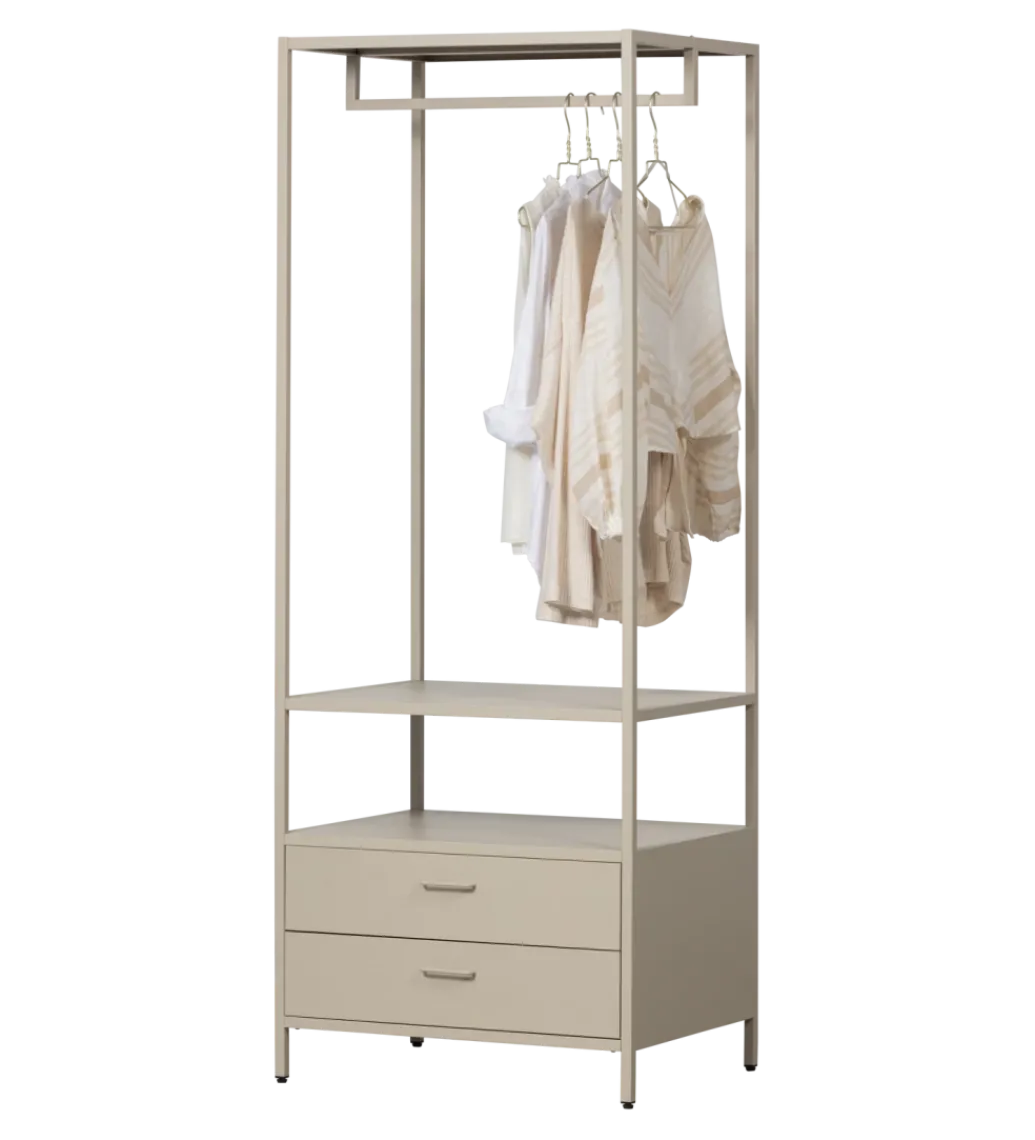 Szafa otwarta FERRIS 185 x 70 cm piaskowa*WOOOD Discount