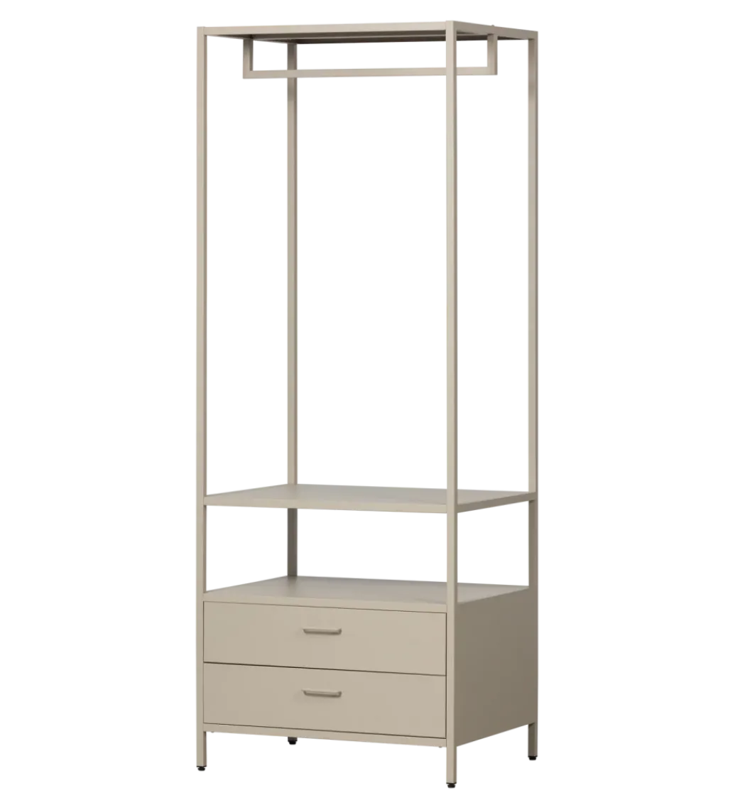 Szafa otwarta FERRIS 185 x 70 cm piaskowa*WOOOD Discount