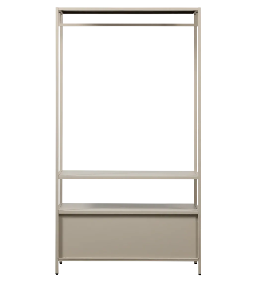 Szafa otwarta FERRIS 185 x 100 cm piaskowa*WOOOD