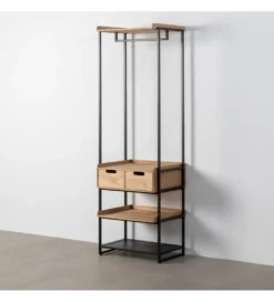 Szafa otwarta INDUSTRIAL 60 cm naturalna czarna*Zona-Design Sale