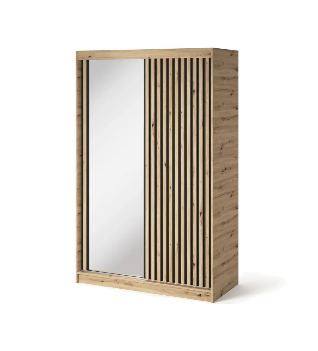 Szafa przesuwna EMERIO II 120 cm kolor dąb artisan*ELTAP Best