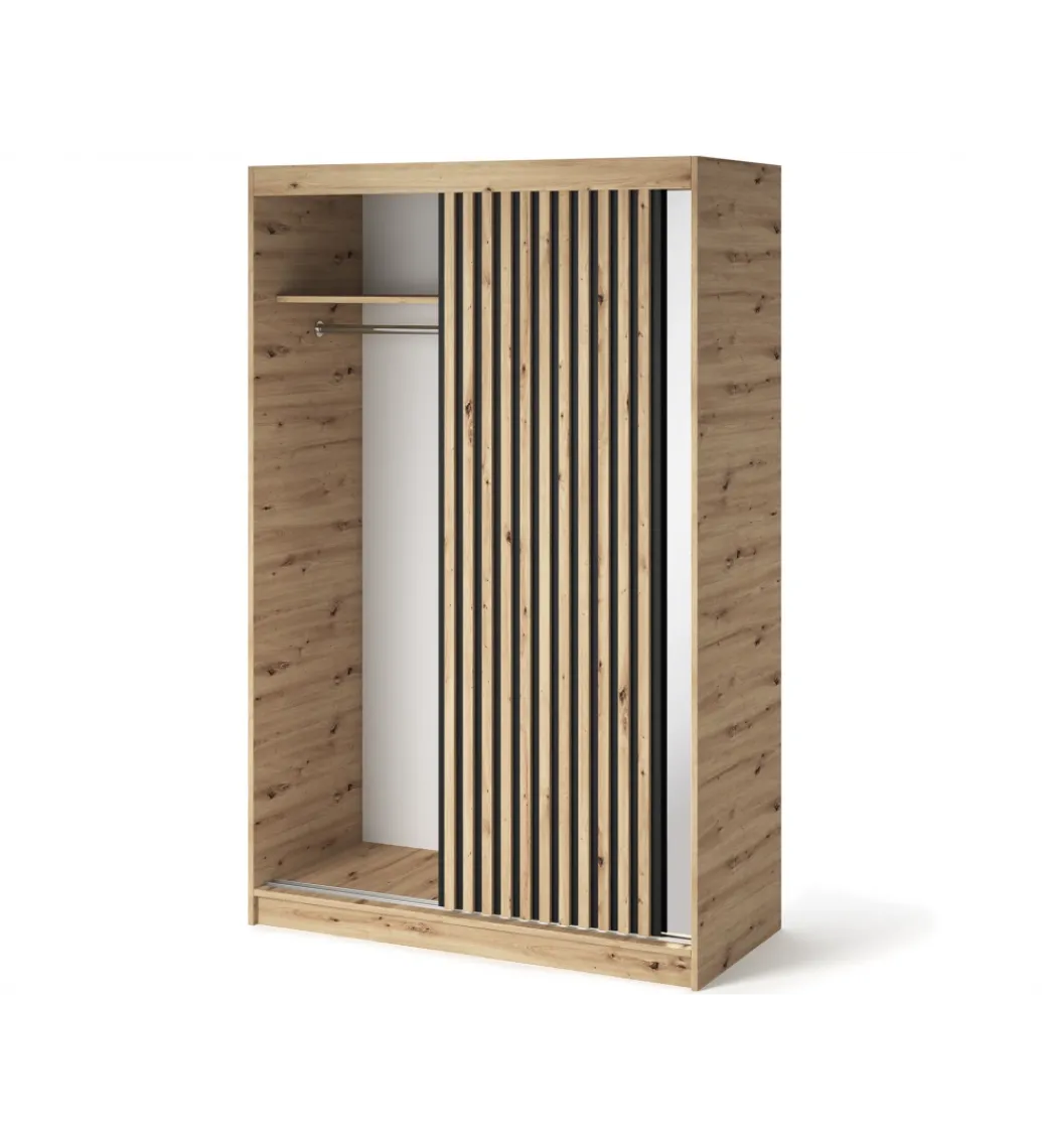 Szafa przesuwna EMERIO II 120 cm kolor dąb artisan*ELTAP Best