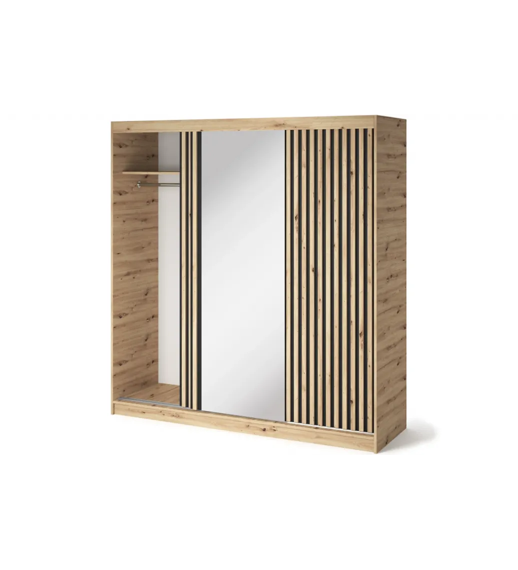 Szafa przesuwna EMERIO III 180 cm kolor dąb artisan*ELTAP Outlet
