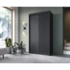 Szafa przesuwna PRESCCO II 220 cm czarna*ELTAP Hot