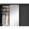 Szafa przesuwna PRESCCO III z lustrem 180 cm czarny*ELTAP Online