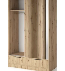 Szafa przesuwna VOODI II 120 cm z lustrem kolor dąb artisan*ELTAP New