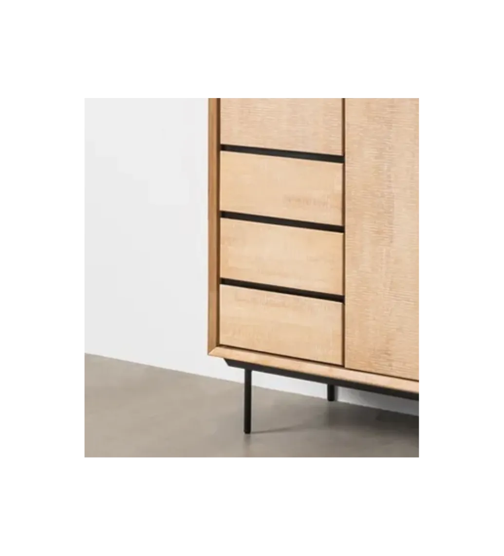 Szafa SINTRA 204 cm drewno kauczuk naturalna*Zona-Design Online