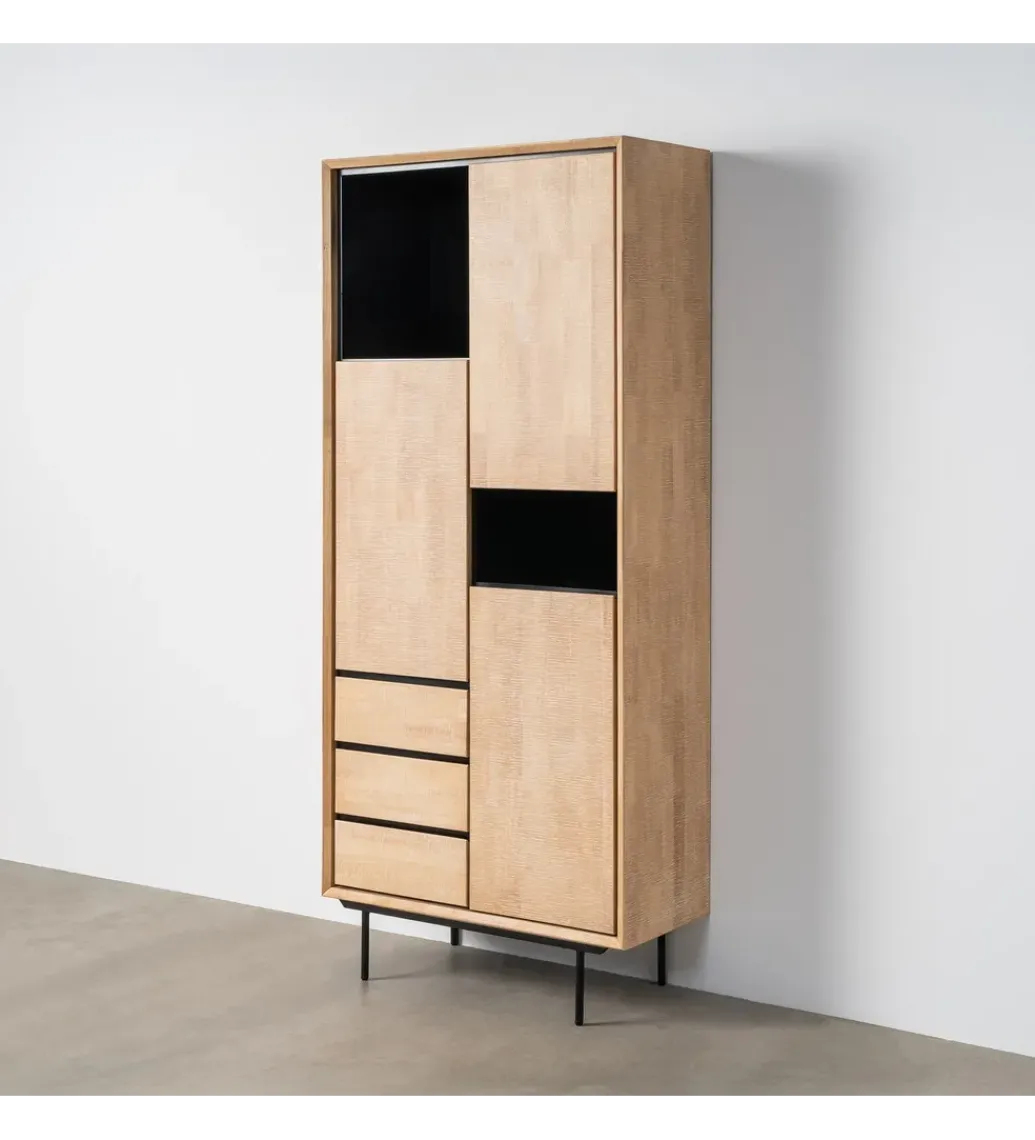 Szafa SINTRA 204 cm drewno kauczuk naturalna*Zona-Design Online