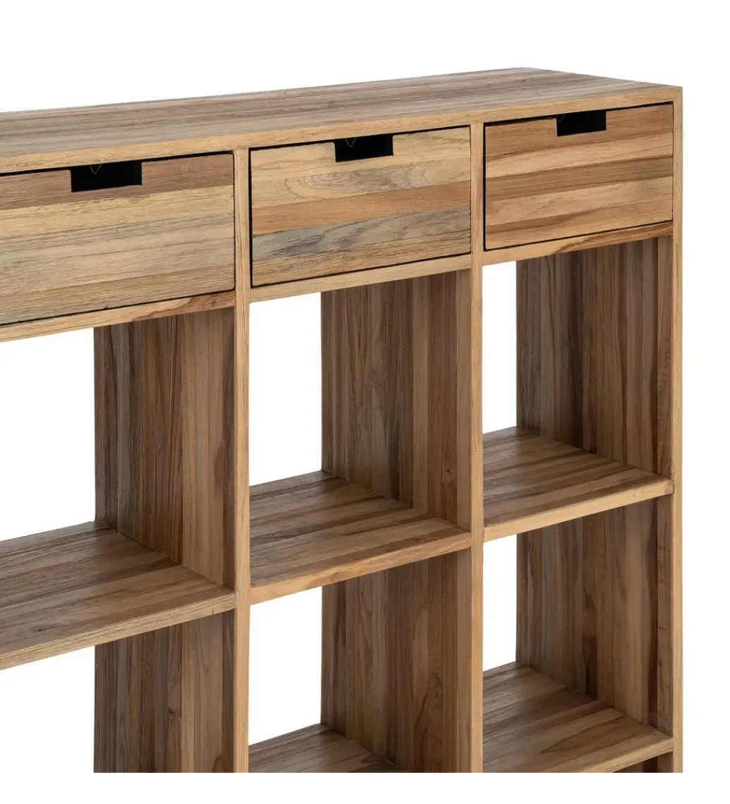 Szafka KURAN 96 cm drewno teak naturalny*Zona-Design Outlet