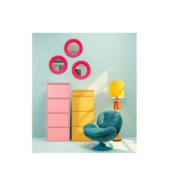 Szafka na buty CARUSO 119 cm żółte*KDesign Outlet