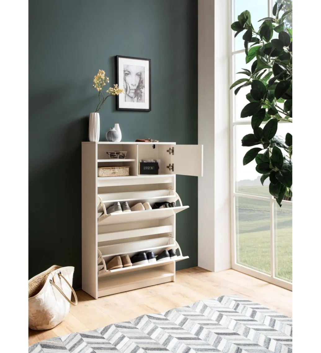 Szafka na buty FLURE 71 cm biała*WOHNLING, GERMANY Best