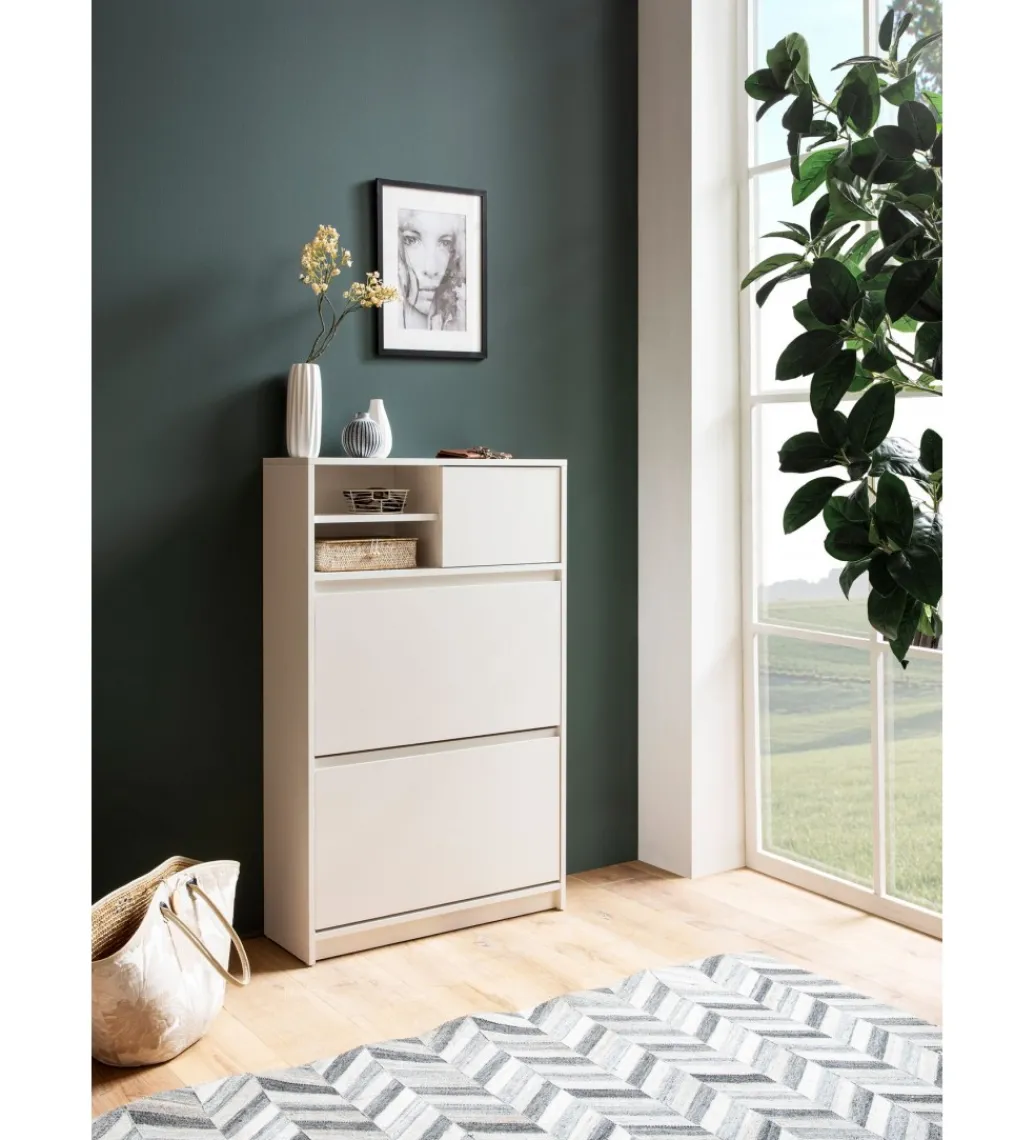 Szafka na buty FLURE 71 cm biała*WOHNLING, GERMANY Best