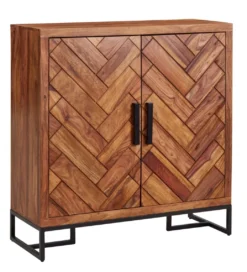 Szafka na buty HERNARES 100 cm drewno sheesham*WOHNLING, GERMANY Outlet