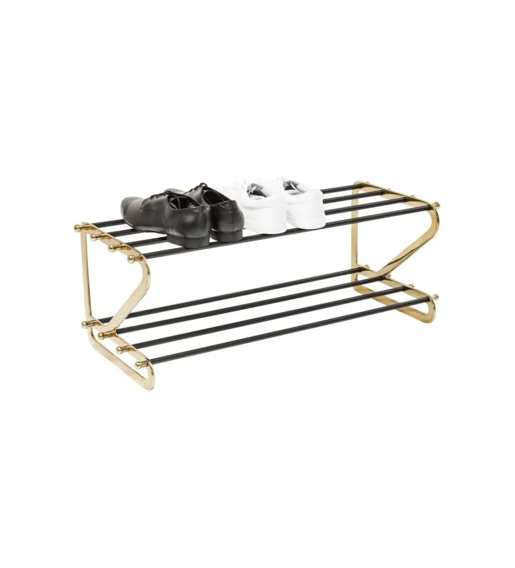 Szafka na buty WALK BIG 84 cm czarno - złoty*KDesign