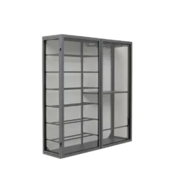 Szafka na wino PORTO 75 x 80 cm czarna*KDesign