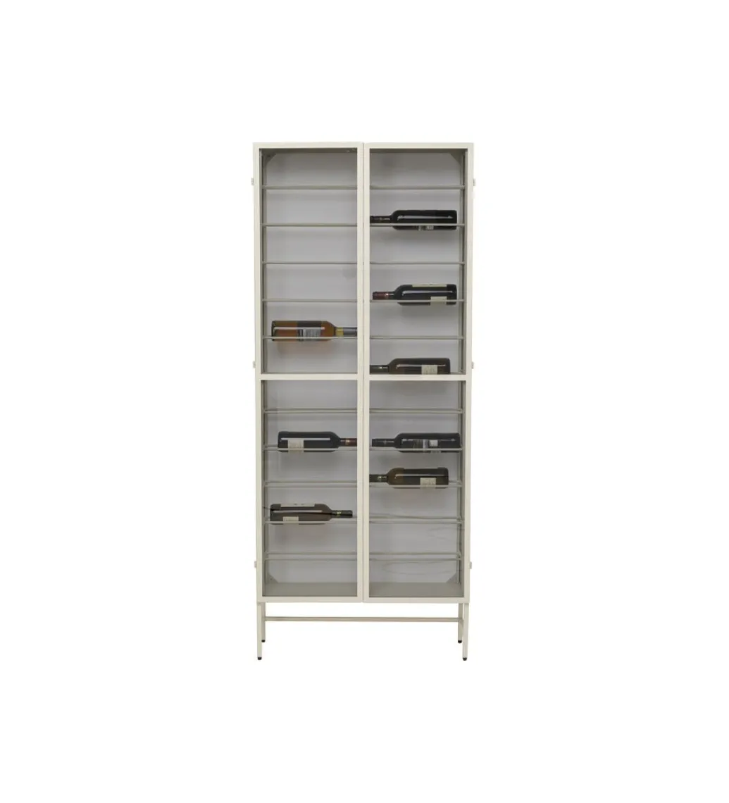 Szafka na wino PORTO 75 x 180 cm greige*KDesign Outlet