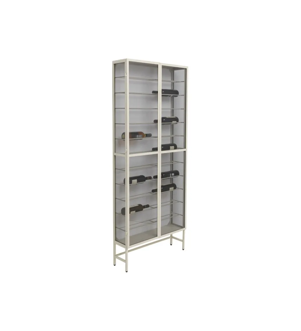 Szafka na wino PORTO 75 x 180 cm greige*KDesign Outlet