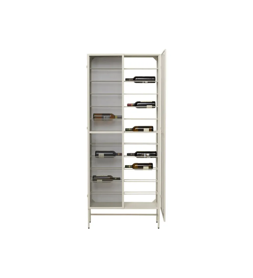 Szafka na wino PORTO 75 x 180 cm greige*KDesign Outlet