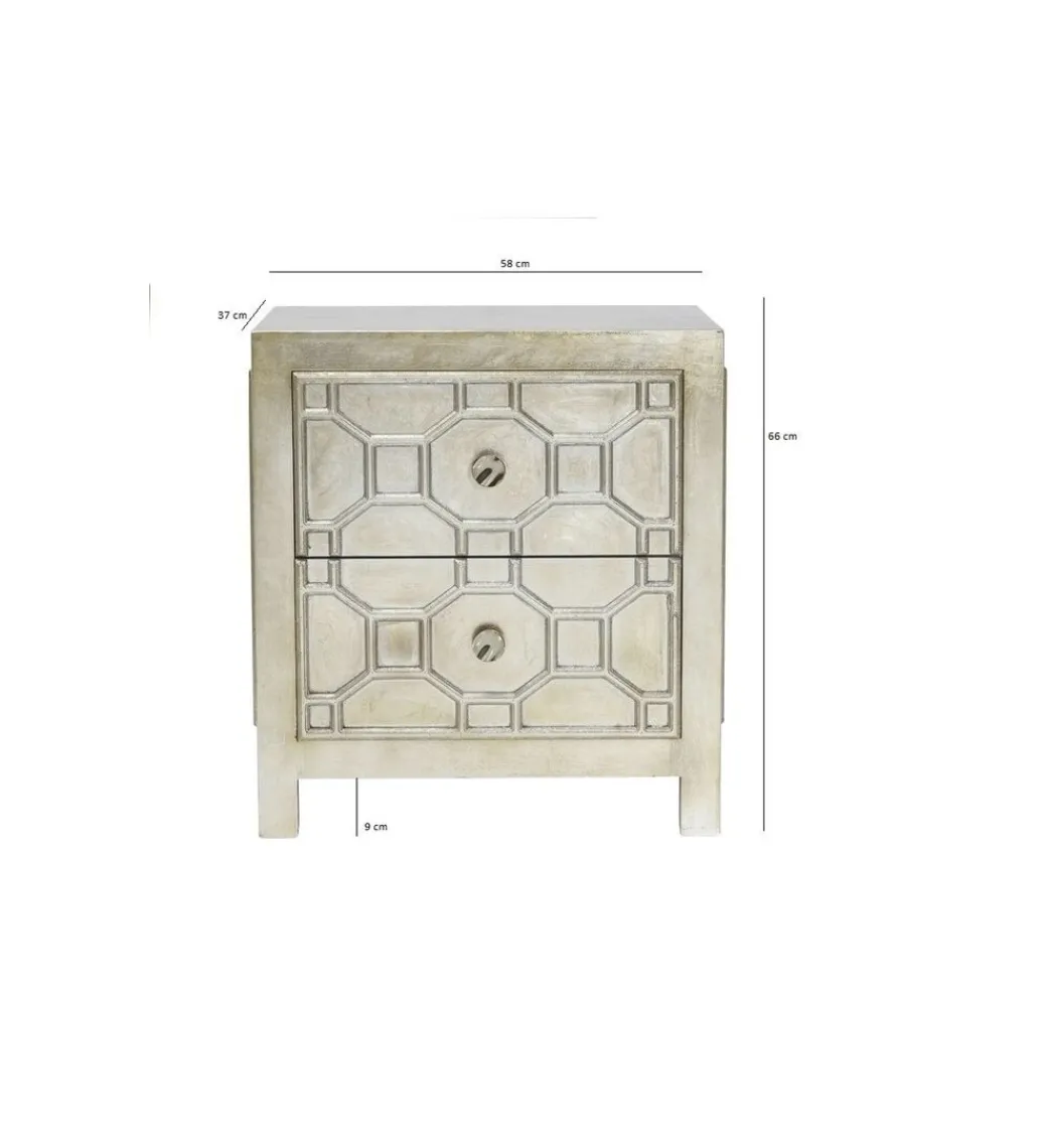 Szafka nocna Alhambra 58 cm złota*KARE