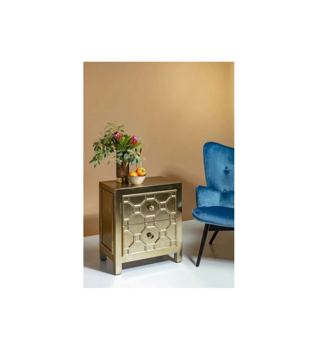 Szafka nocna Alhambra 58 cm złota*KARE