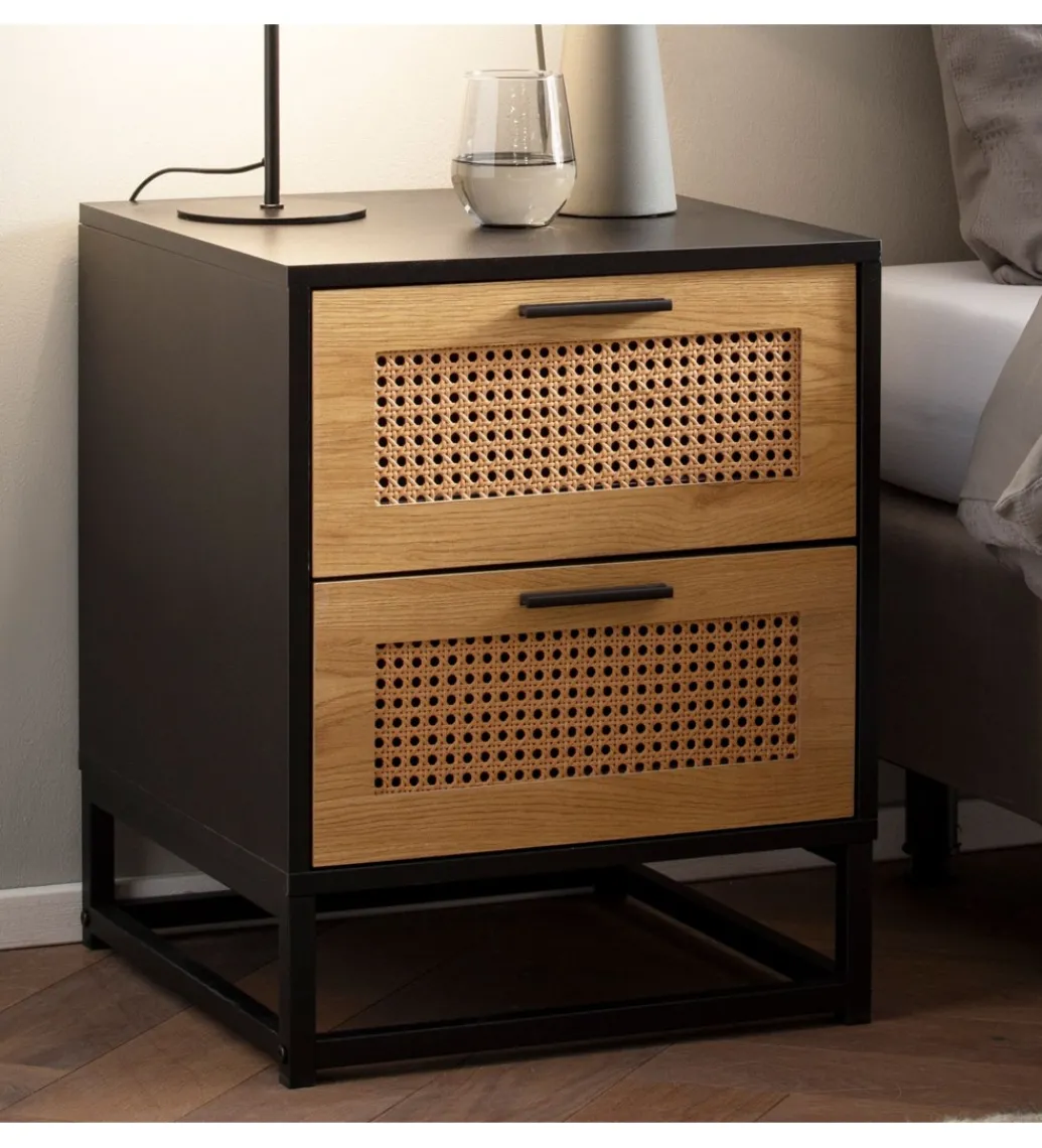 Szafka nocna Ambert 45 cm czarna*WOHNLING, GERMANY Best