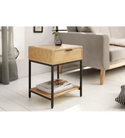 Szafka nocna Elements 40 cm w kolorze dębowym*Invicta Interior - przedsprzedaż Sale