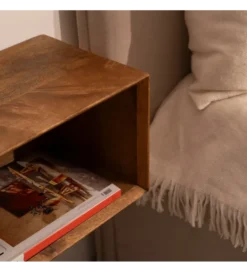 Szafka nocna ENTIR 40 cm drewno mango brązowa*Zona-Design New