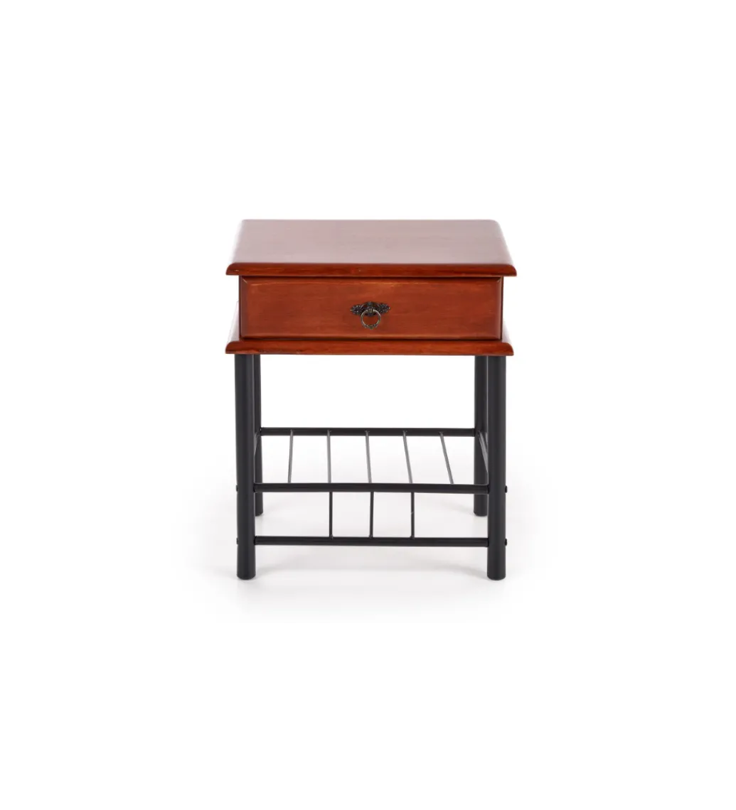 Szafka nocna FIONA 48 cm brązowa*Halmar