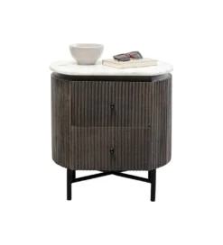 Szafka nocna GLENN 50 cm antracytowa*KARE Outlet