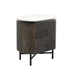 Szafka nocna GLENN 50 cm antracytowa*KARE Outlet