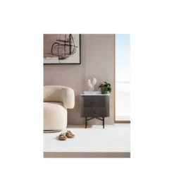 Szafka nocna GLENN 50 cm antracytowa*KARE Outlet