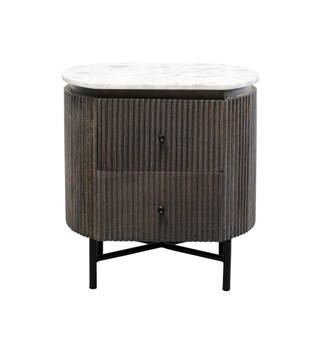 Szafka nocna GLENN 50 cm antracytowa*KARE Outlet