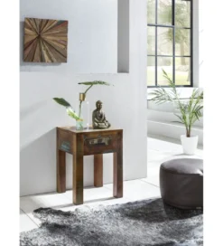 Szafka nocna JAKARTA 40 cm drewno mango*WOHNLING, GERMANY Online