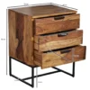 Szafka nocna LORENTE 50 cm drewno sheesham*WOHNLING, GERMANY Online