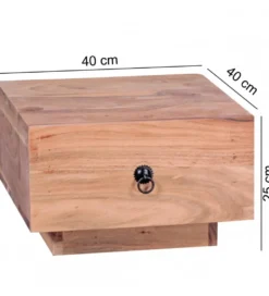 Szafka nocna MUMBAI 40 cm drewno akacja*WOHNLING, GERMANY Best