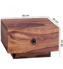 Szafka nocna MUMBAI 40 cm drewno sheesham*WOHNLING, GERMANY Best