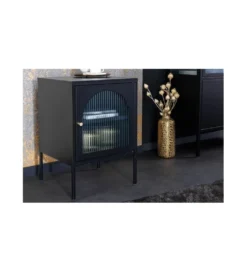 Szafka nocna OLIMPIA III 40 cm czarna*Invicta Interior - przedsprzedaż Best