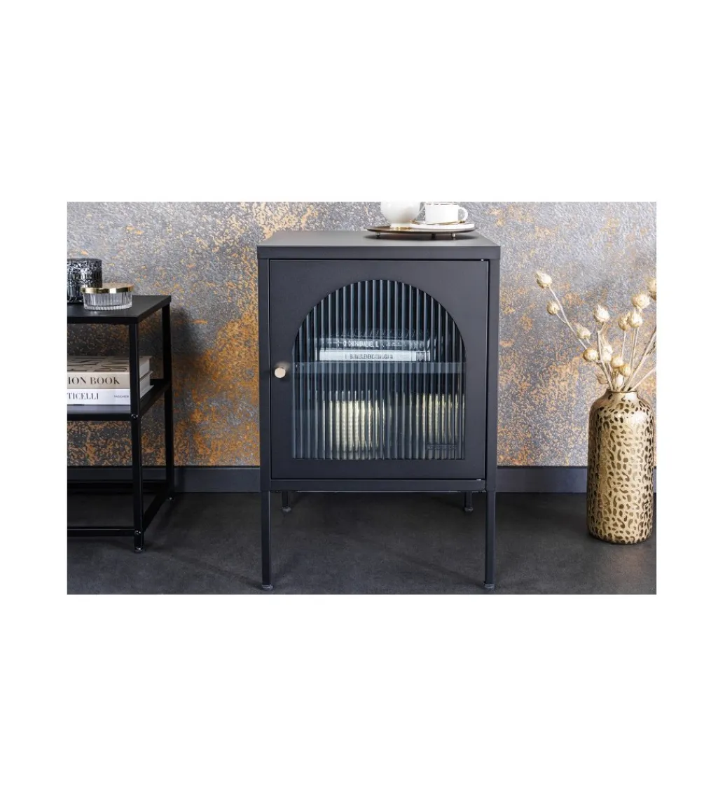Szafka nocna OLIMPIA III 40 cm czarna*Invicta Interior - przedsprzedaż Best