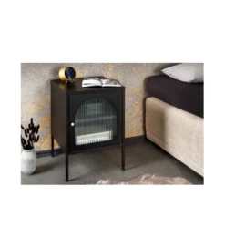 Szafka nocna OLIMPIA III 40 cm czarna*Invicta Interior - przedsprzedaż Best