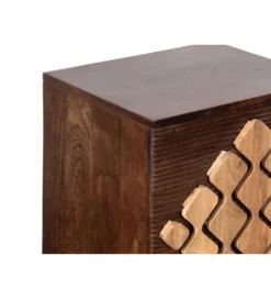 Szafka Nocna ROMBO 40 cm drewno mango brązowa*RW Discount