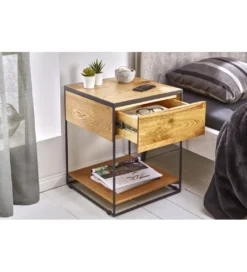 Szafka nocna Scorpion 40 cm dąb dziki*Invicta Interior - przedsprzedaż New