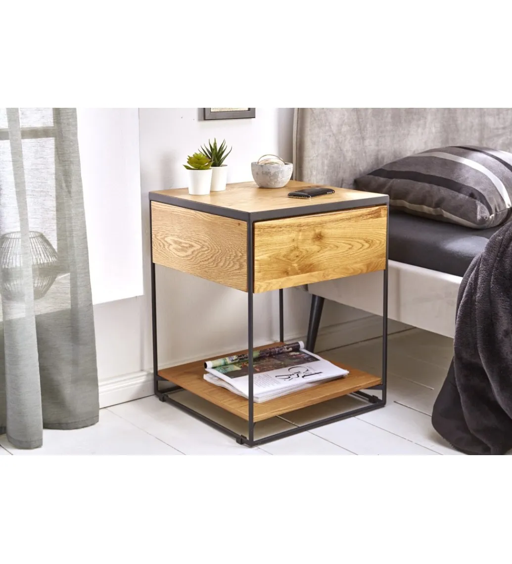 Szafka nocna Scorpion 40 cm dąb dziki*Invicta Interior - przedsprzedaż New