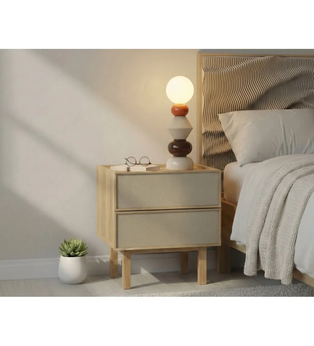 Szafka nocna SINCLAIR 55 cm naturalna*Imeri Clearance